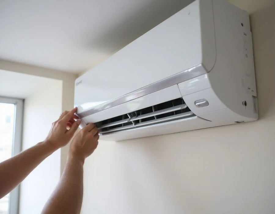 Cleaned and restored fan coil unit after iCare Aircon chemical wash